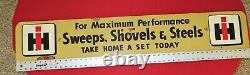 Rare Ih Masonite/wood Sweeps, Shovels & Steels Double Sided 48 X 8 X 1/4 Sign