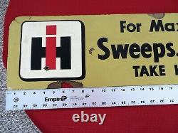 Rare Ih Masonite/wood Sweeps, Shovels & Steels Double Sided 48 X 8 X 1/4 Sign