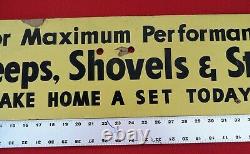 Rare Ih Masonite/wood Sweeps, Shovels & Steels Double Sided 48 X 8 X 1/4 Sign