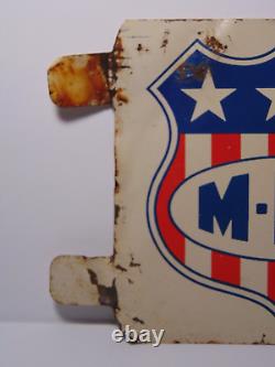 Rare Old Vintage 1960s VINTAGE MFA SIGN FENCE SIGN DOUBLE SIDED ADVERTISING SIGN