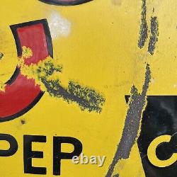 Rare Original Coreco Gasoline Double Sided Porcelain Sign Gas Oil Advertising