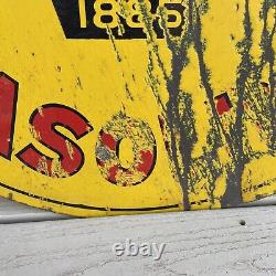 Rare Original Coreco Gasoline Double Sided Porcelain Sign Gas Oil Advertising