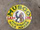 Rare Porcelain Musgo Enamel Sign 36x36 Inches Double Sided
