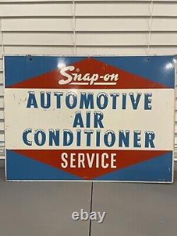Rare SNAP ON AUTOMOTIVE Mopar Sign original Air Conditioner Double Sided 18x24