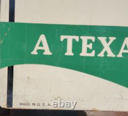 Rare Texaco Dealer Registered Rest Room Original Gas Station Double Sided Sign