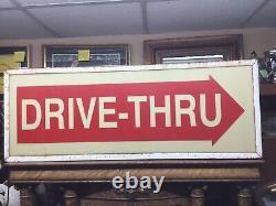 Rare Vintage A&W Huge Drive Thru lighted Double Sided Arrow Sign Working Cond