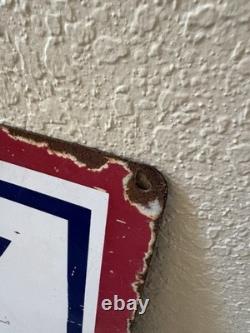 Rare Vintage Army/Air Force Double Sided Porcelain Recruitment Sign 37 X 23