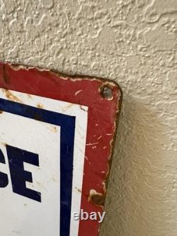 Rare Vintage Army/Air Force Double Sided Porcelain Recruitment Sign 37 X 23