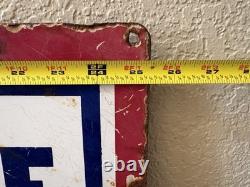 Rare Vintage Army/Air Force Double Sided Porcelain Recruitment Sign 37 X 23