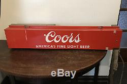 Rare Vintage COORS Neon Double Sided Advertising Sign Heavy, Metal, 38 Long