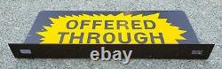 Rare Vintage Metal Flange Sign Offered Through Old Double Sided Advertising