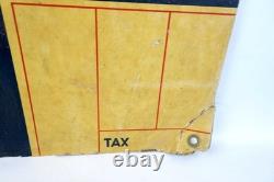 Rare Vintage Mid Century Sunoco Motor Oil Advertising Sign 28x21 Double Sided