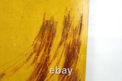 Rare Vintage Mid Century Sunoco Motor Oil Advertising Sign 28x21 Double Sided