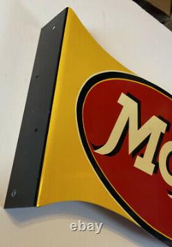 Rare Vintage Original Moxie Soda Sign Drink Moxie double-sided flange sign