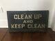 Rare- Original Double Sided Wood Sign From Early 1900s Perfect