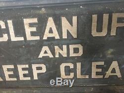 Rare- original double sided wood sign from early 1900s perfect