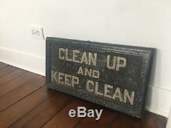 Rare- original double sided wood sign from early 1900s perfect