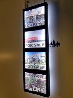 Real Estate Agency Sign. Led Light Box window business sign. Double Sided