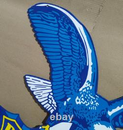 Richfield Hi-Octane Gasoline Porcelain Enamel Sign 39 x 31 Inches 2 Sided