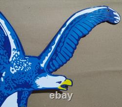 Richfield Hi-Octane Gasoline Porcelain Enamel Sign 39 x 31 Inches 2 Sided