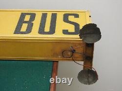 SCHOOL BUS DOUBLE SIDED Sign wired for light 39