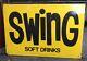 Swing Soft Drinks Double Sided Vintage Australian Tin Milk Bar Sign