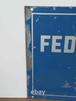 Scarce 1950s Original Federal Aviation Agency FAA Double Sided Sign 24 × 12