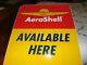 Shell Aeroshell Oil Aviation Double Sided Tin Sign Advertising Stout Industries