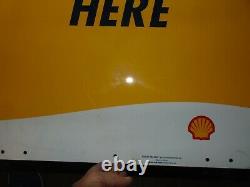 Shell Aeroshell Oil Aviation Double Sided Tin Sign Advertising Stout Industries