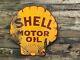 Shell Motor Oil Double Sided Porcelain Sign