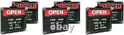 Sign Double-SidedOpen /Closed Sign with Customizable Hours or Message, Inc