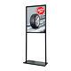 Sign Holder 21¾x29¾ Inches Displays Metal Board Double Sided Floor Standing