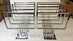 Sign Holder Table Frame. Metal Chrome. 7 x 11. Double-Sided. 10 Pieces