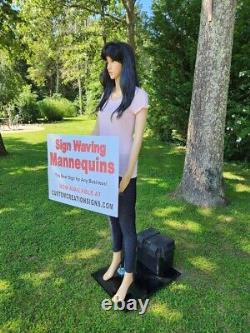 Sign Waving Mannequin Advertising Sign Spinner Display Battery operated