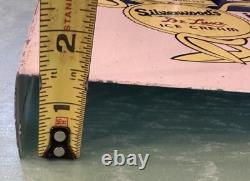 Silverwoods DeLuxe Ice Cream Painted Metal 2 Sided Flange Sign Stout Sign Co