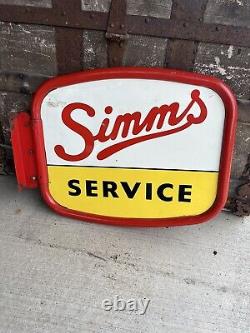 Simms Service Double Sided Flange Sign