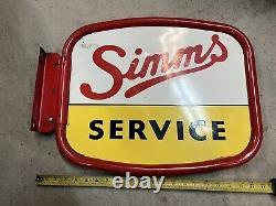 Simms Service Double Sided Flange Sign
