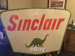 Sinclair Gas Oil Double Sided Porcelain Sign
