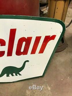 Sinclair Gasoline Large, Double Sided Porcelain Dealer Sign, (dated 1961)