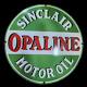 Sinclair Opaline Porcelain Enamel Sign 30x30 Inches Double Sided