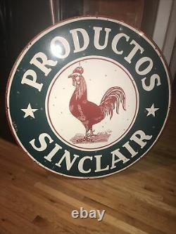 Sinclair oil 48 Double Sided Porcelain Sign
