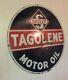 Skelly Gas Tagolene Motor Oil Porcelain Advertising Sign Double Sided 30 Rare