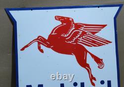 Socony-Vacuum Mobil oil Porcelain Enamel Sign 24 x 24 Inches 2 Sided