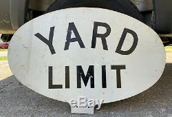 Southern Railway Yard Limit Sign Railroad Original Used Sign Double Sided