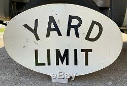 Southern Railway Yard Limit Sign Railroad Original Used Sign Double Sided