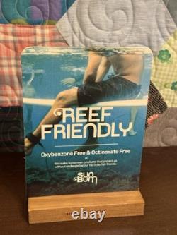 Sun Bum Sonny Gorilla Store Display Figure + Double Sided Sign Rare Advertising