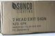 Sunco Lighting Double Sided Adjustable Led Exit Signs W Emergency Lights 6 Pack