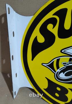 Super Bee Porcelain Enamel Sign 19.5 x 17 Inches 2 Sided