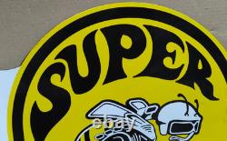 Super Bee Porcelain Enamel Sign 19.5 x 17 Inches 2 Sided