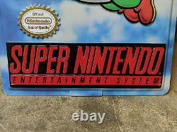 Super Nintendo Store Sign Super Mario Yoshi SNES Double Sided